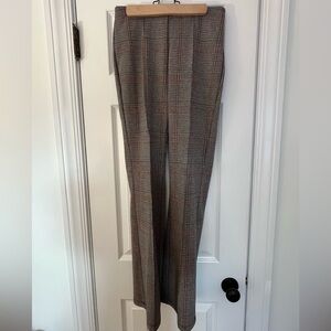 Tahari Women's High Rise Plaid Woven Trousers